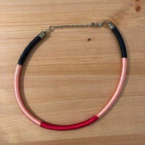 Wrapped Tricolor Tribal Necklace